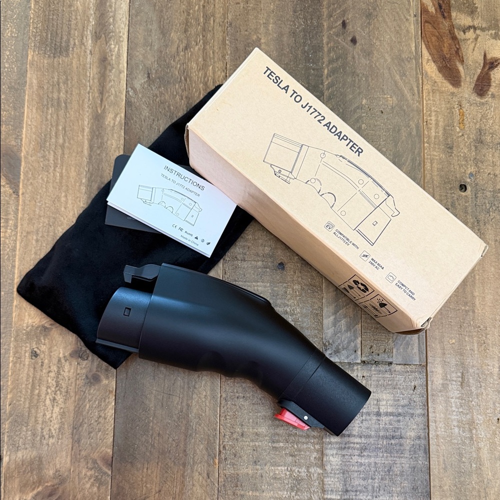 Tesla Matte Black Charging Adapter